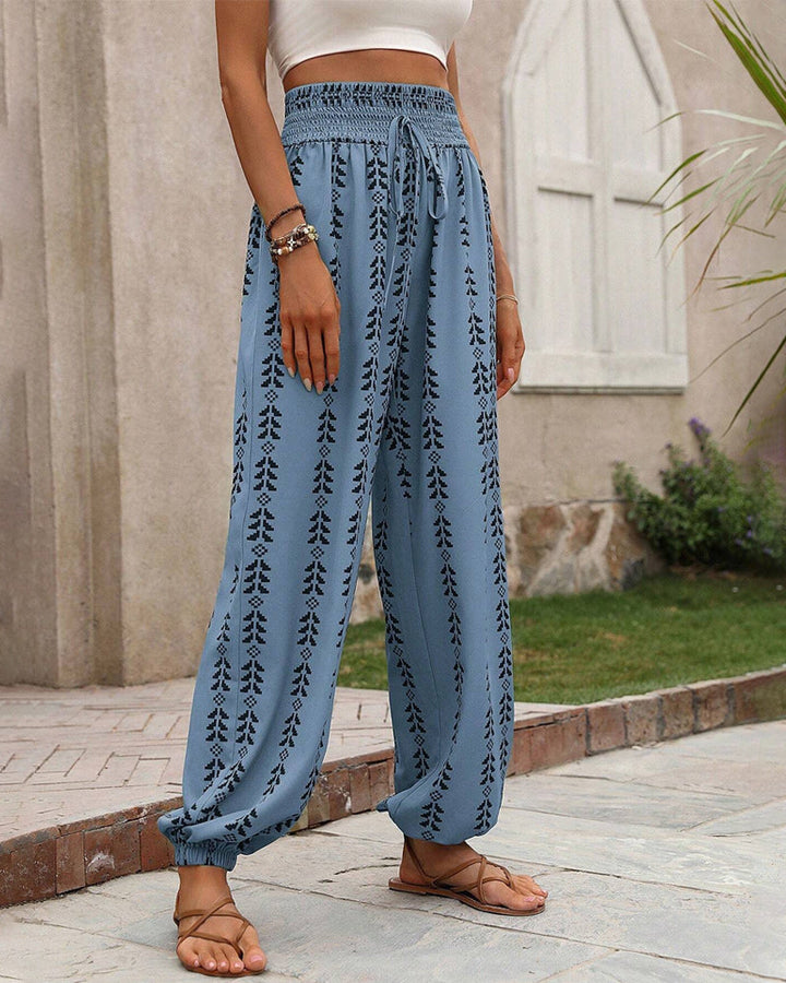 Casual bloomers met geometrische print