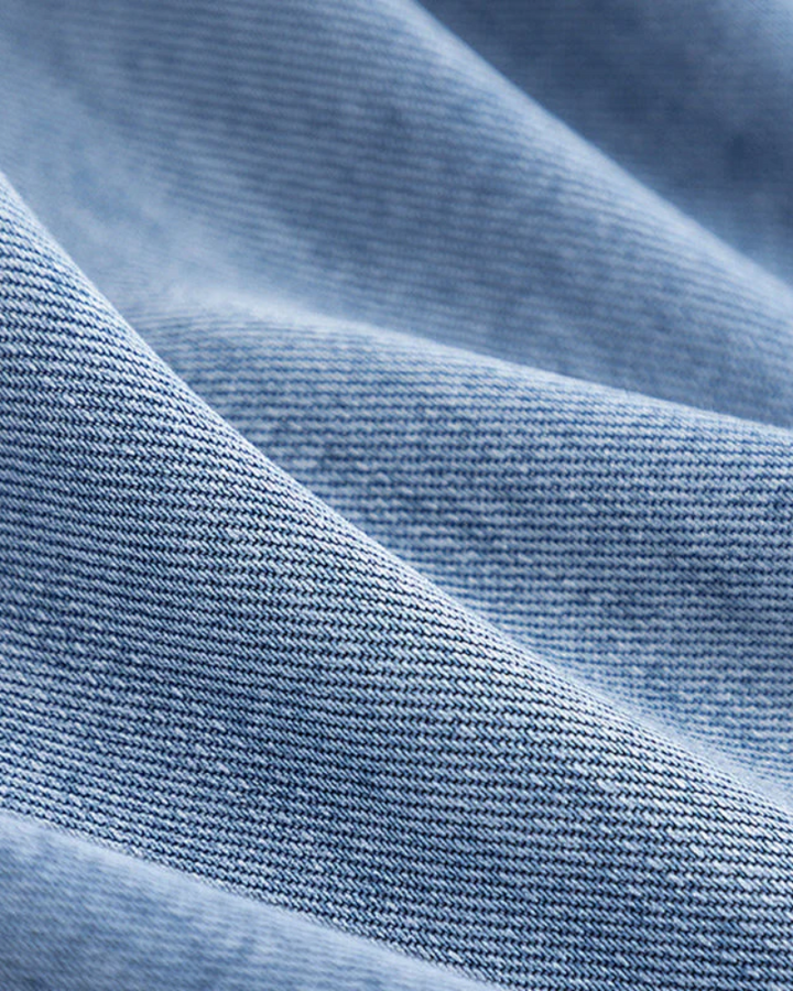 Sara - Stijlvolle denim jas in warme camelkleur