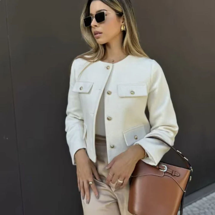 Cylia - Elegant Knoop Blazer