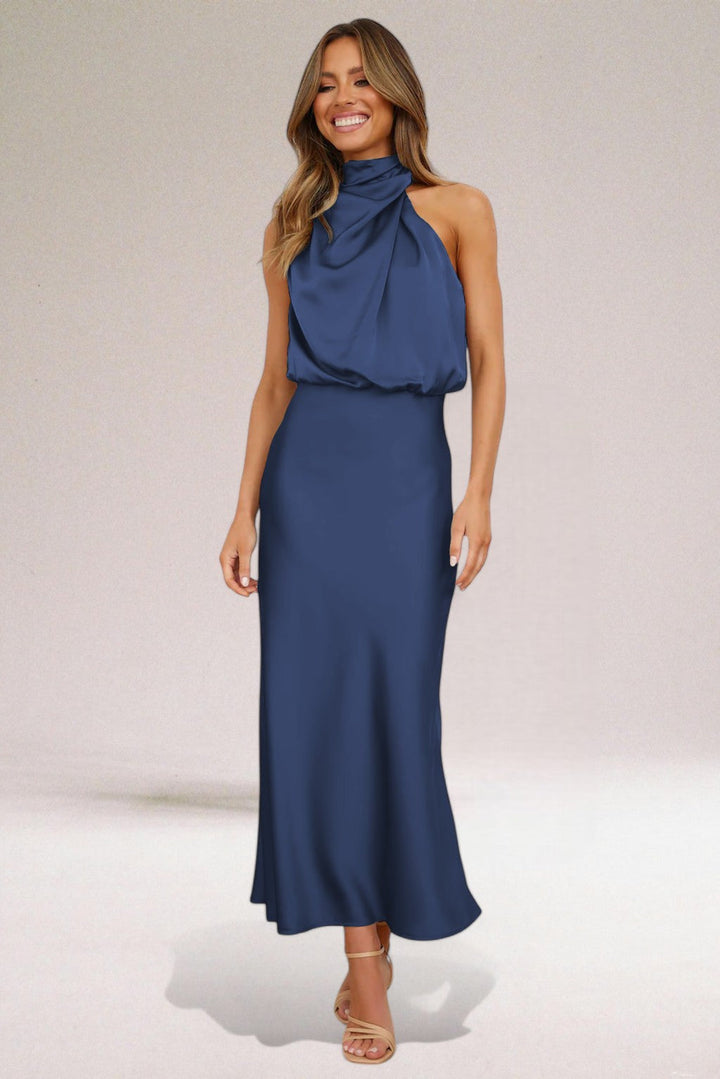 Flavia™ Elegante Glamoureuze Satijnen Jurk