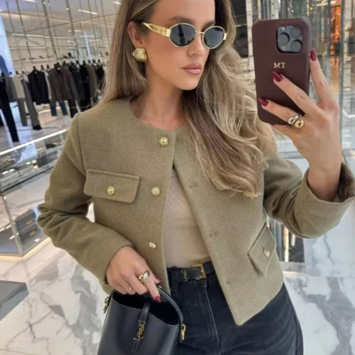 Cylia - Elegant Knoop Blazer