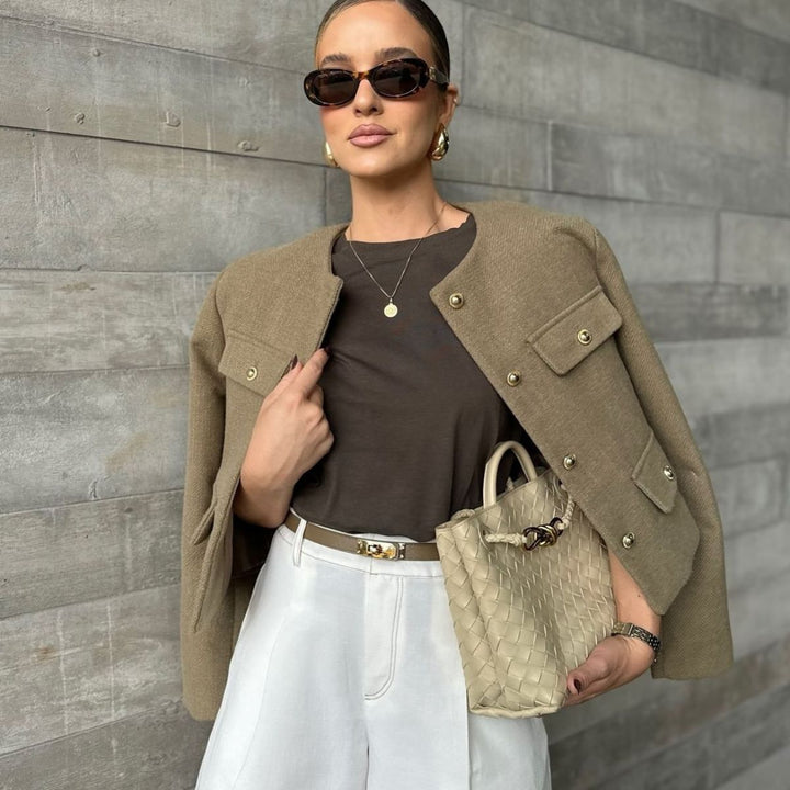 Cylia - Elegant Knoop Blazer