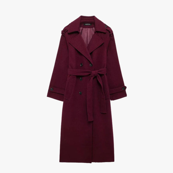 Chic Burgundy Autumn Jacket