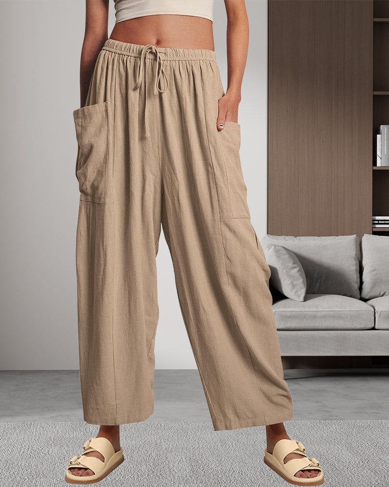 Casual Losse Rechte Pijpen Broek