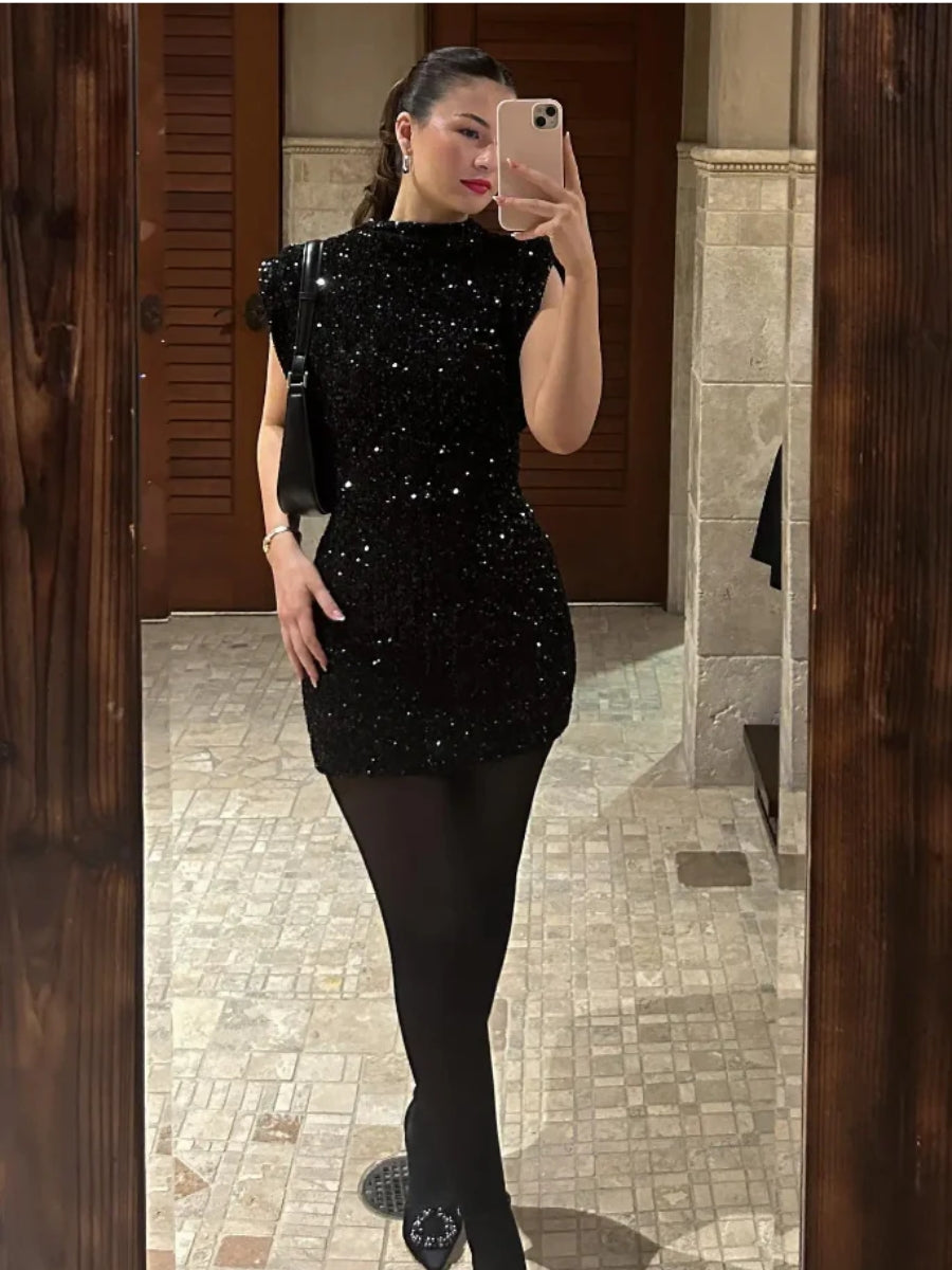 Selina - Stralende Glitterjurk