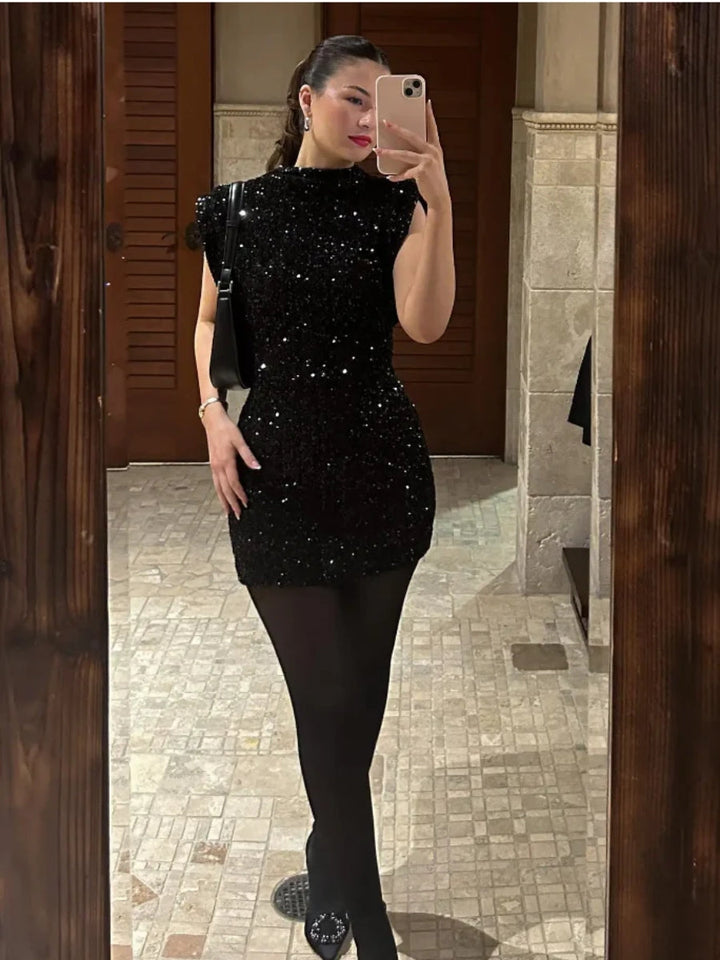 Selina - Stralende Glitterjurk