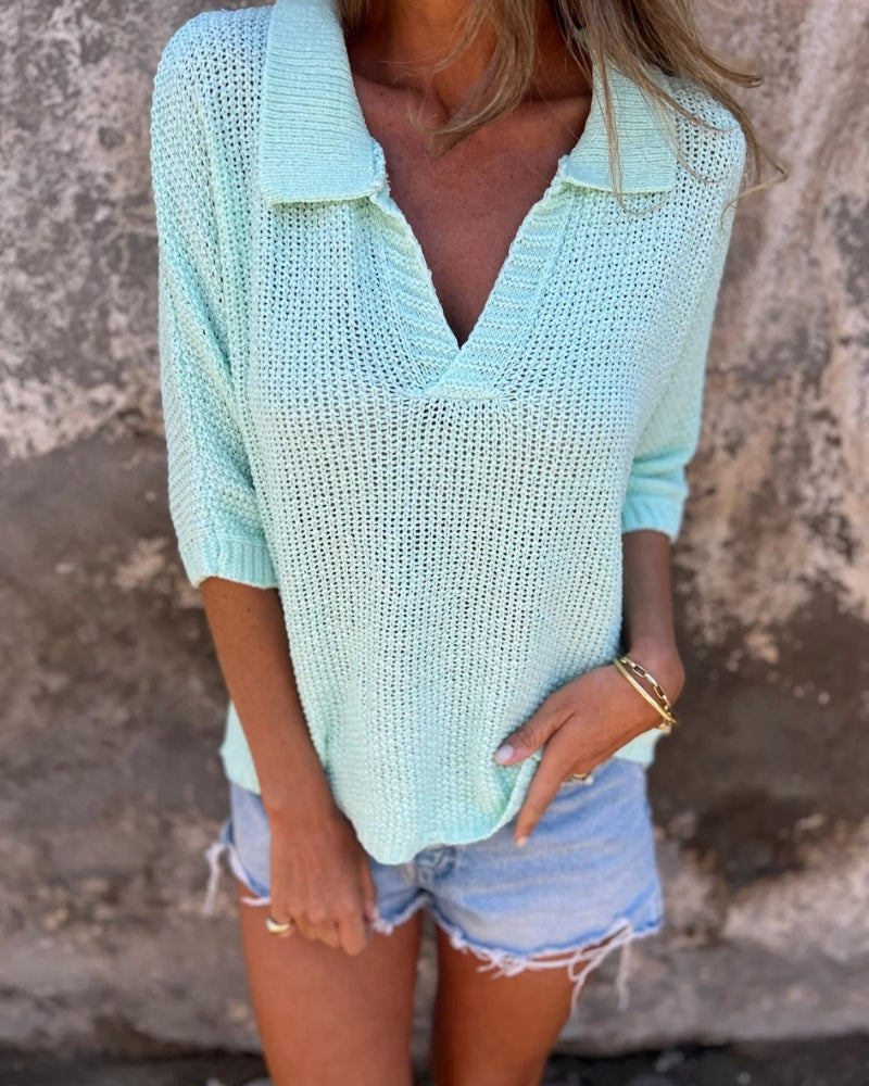 Chic GARIELE - Bohemian Knitted Top