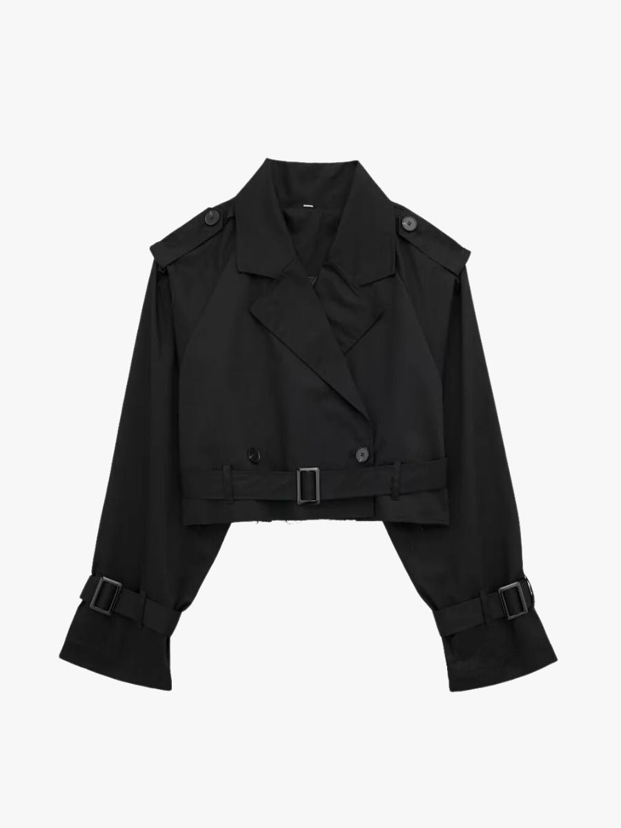 Bella - Chic Cropped Trenchcoat