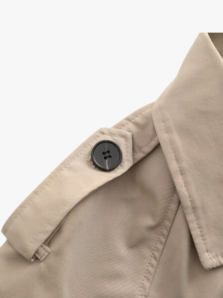 Bella - Chic Cropped Trenchcoat