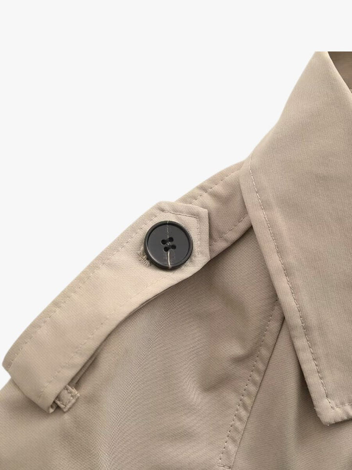 Bella - Chic Cropped Trenchcoat