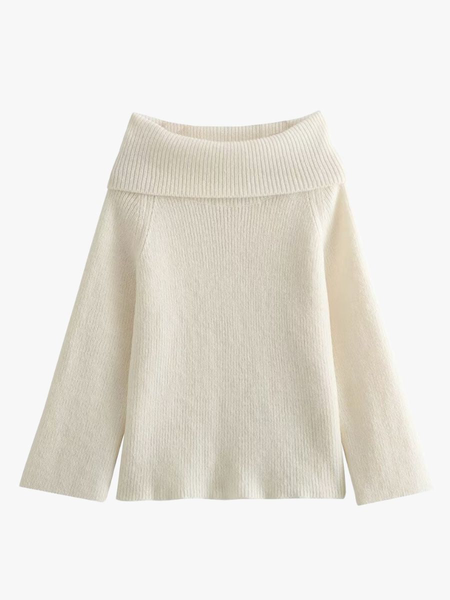 Soof - Cozy Off-Shoulder Sweater