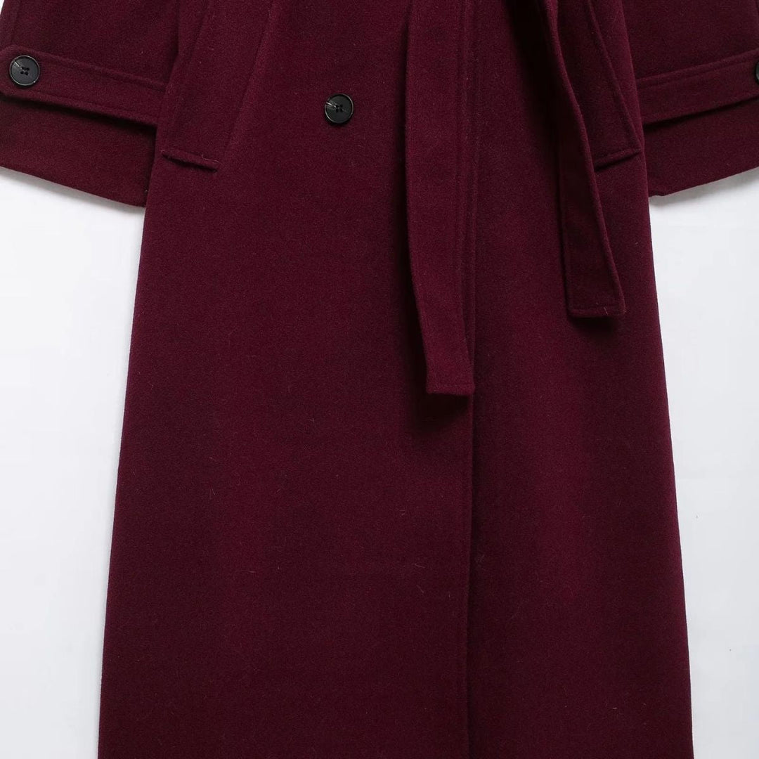 Chic Burgundy Autumn Jacket