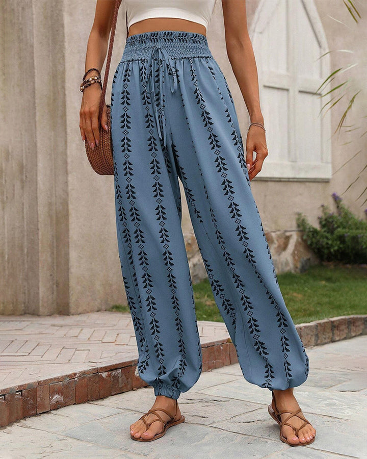 Casual bloomers met geometrische print