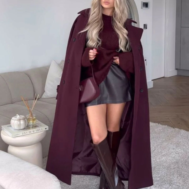 Chic Burgundy Autumn Jacket