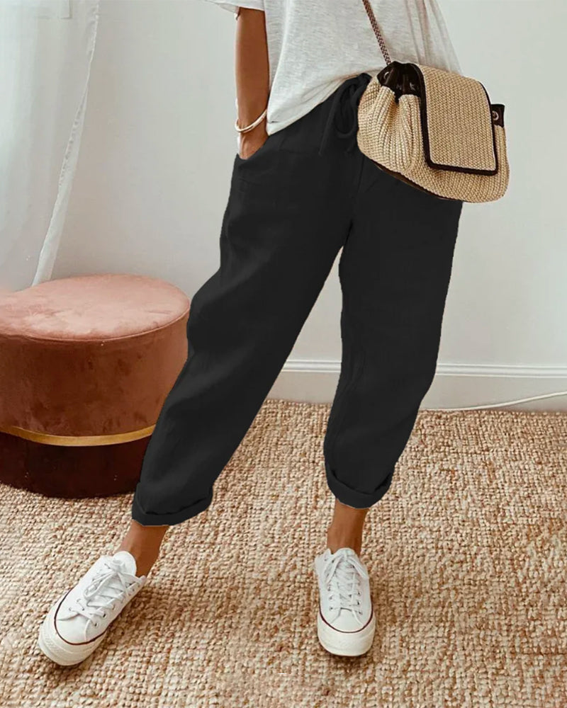 Uni Katoenen Broek van 100%