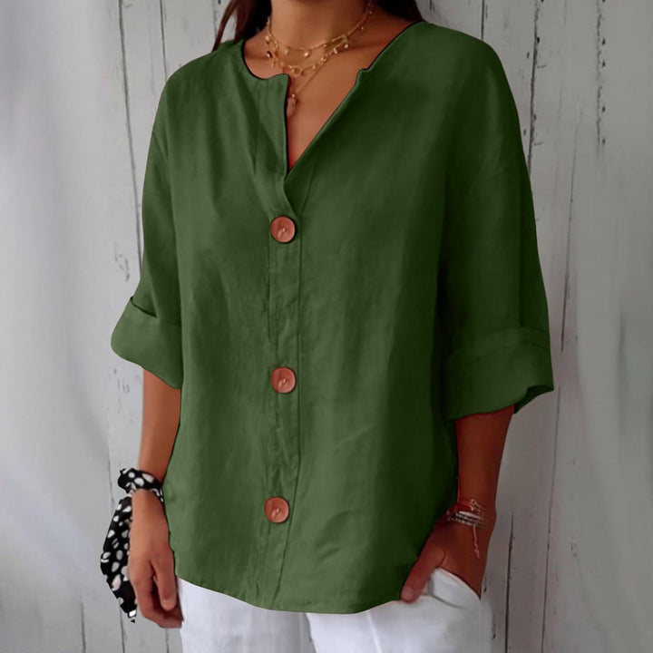 Clara - Effortlessly Chic Linen Blouse