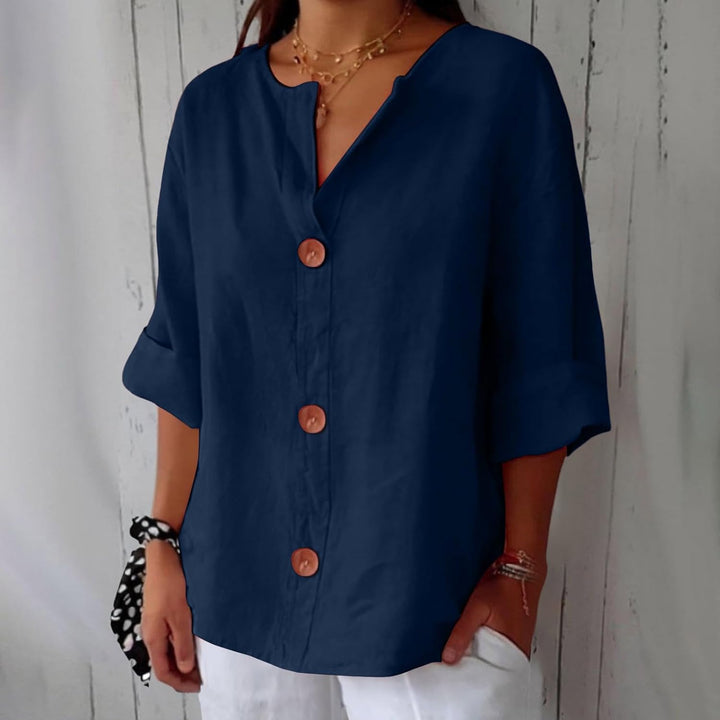 Clara - Effortlessly Chic Linen Blouse