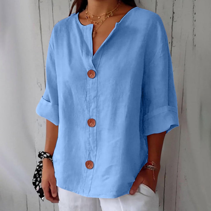 Clara - Effortlessly Chic Linen Blouse