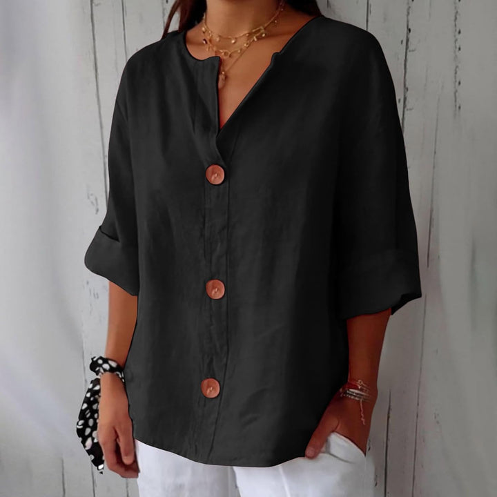 Clara - Effortlessly Chic Linen Blouse