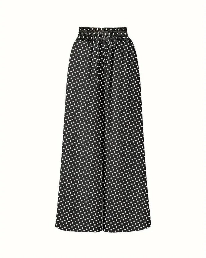 Long Polka Dot Print Broek