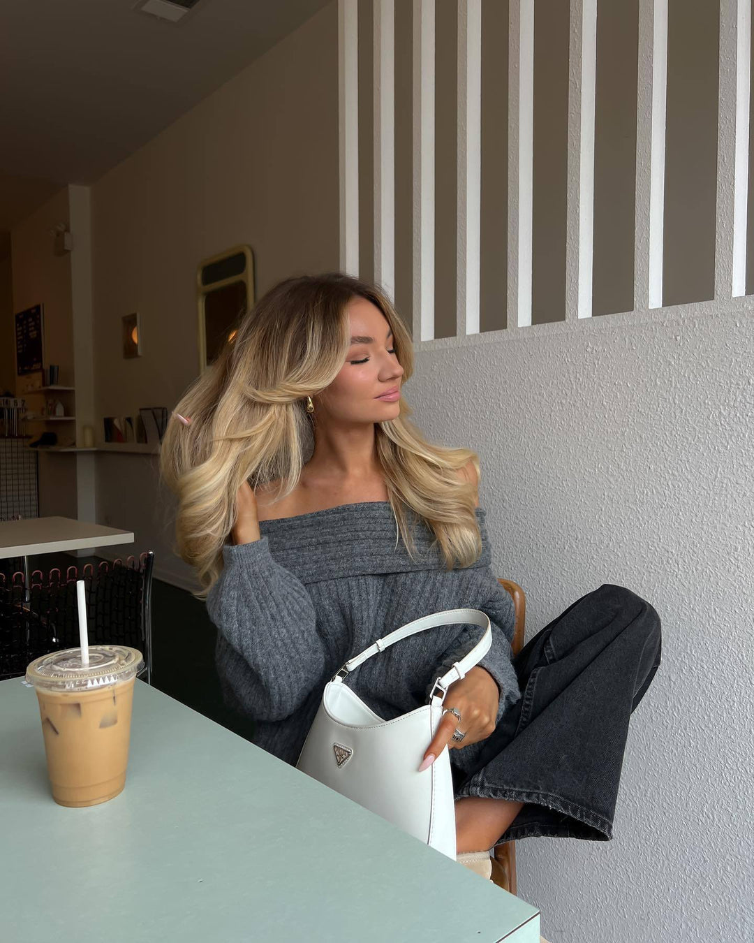 Soof - Cozy Off-Shoulder Sweater