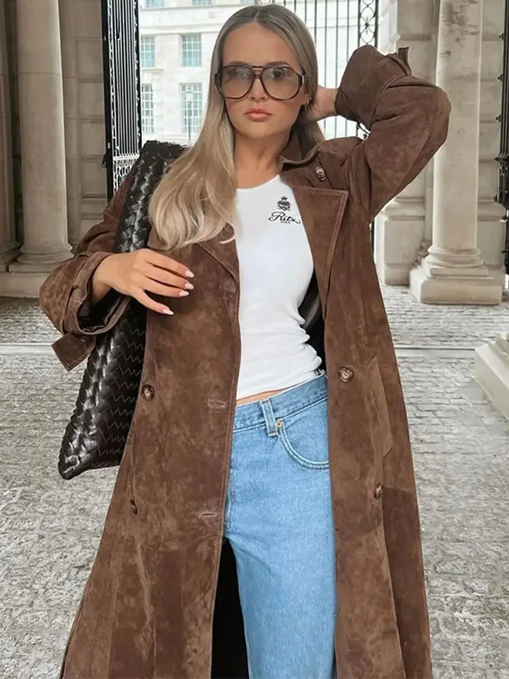 Molly - Luxe Imitatiesuède Jas