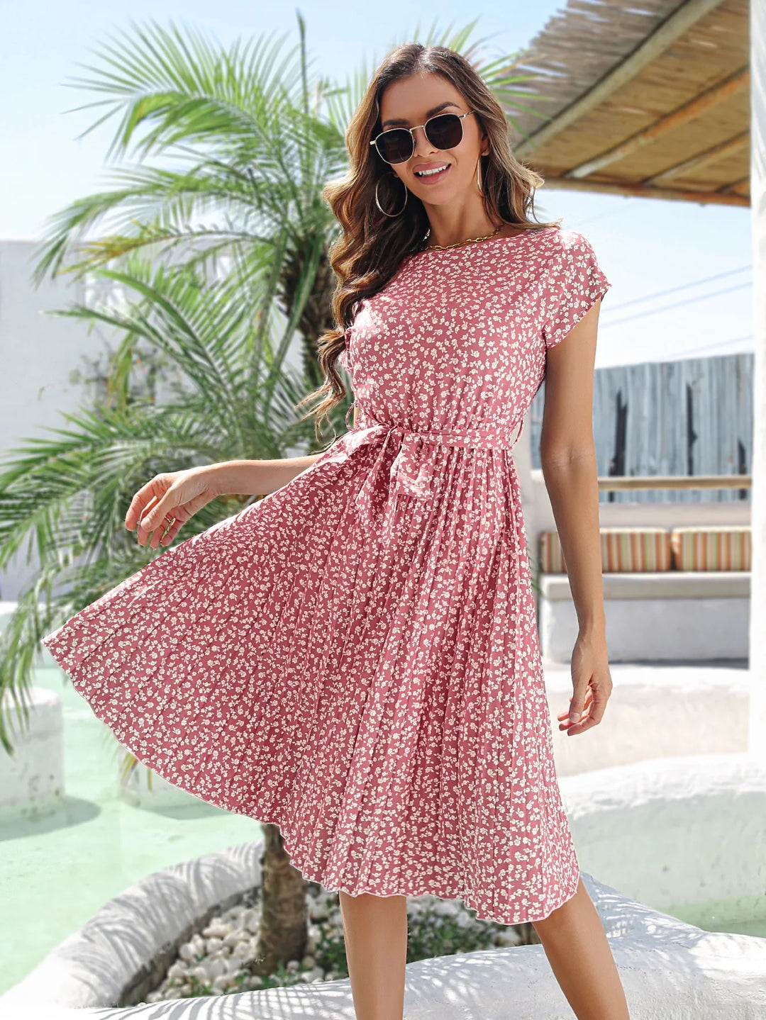 Elina™ - Betoverende Elegante Bloemenjurk
