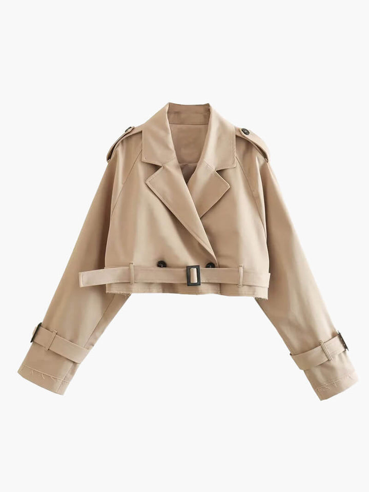 Bella - Chic Cropped Trenchcoat