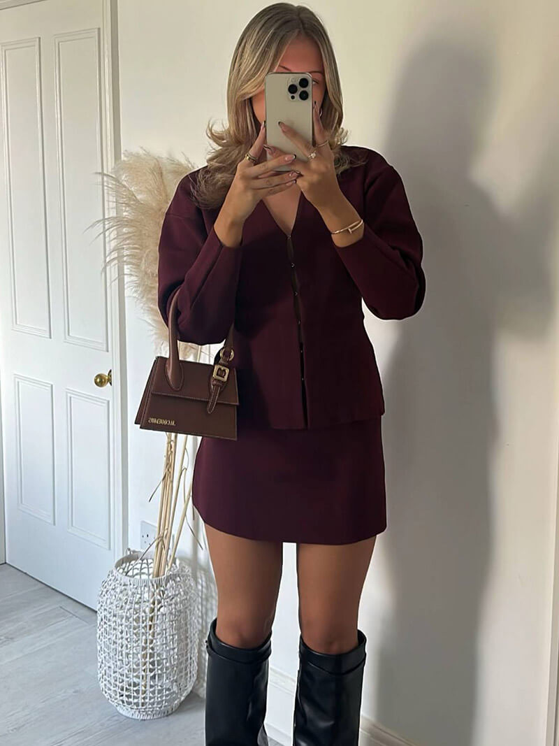 Cathy - Elegantly Knitted Set