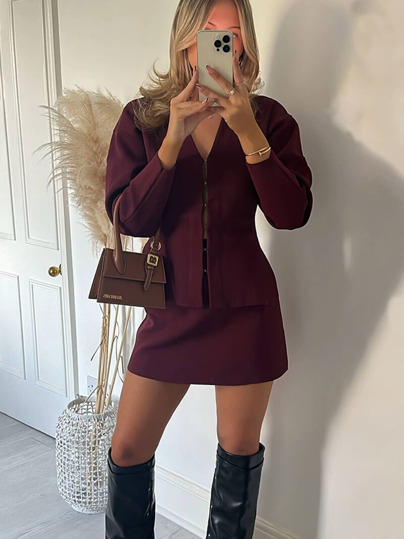 Cathy - Elegantly Knitted Set