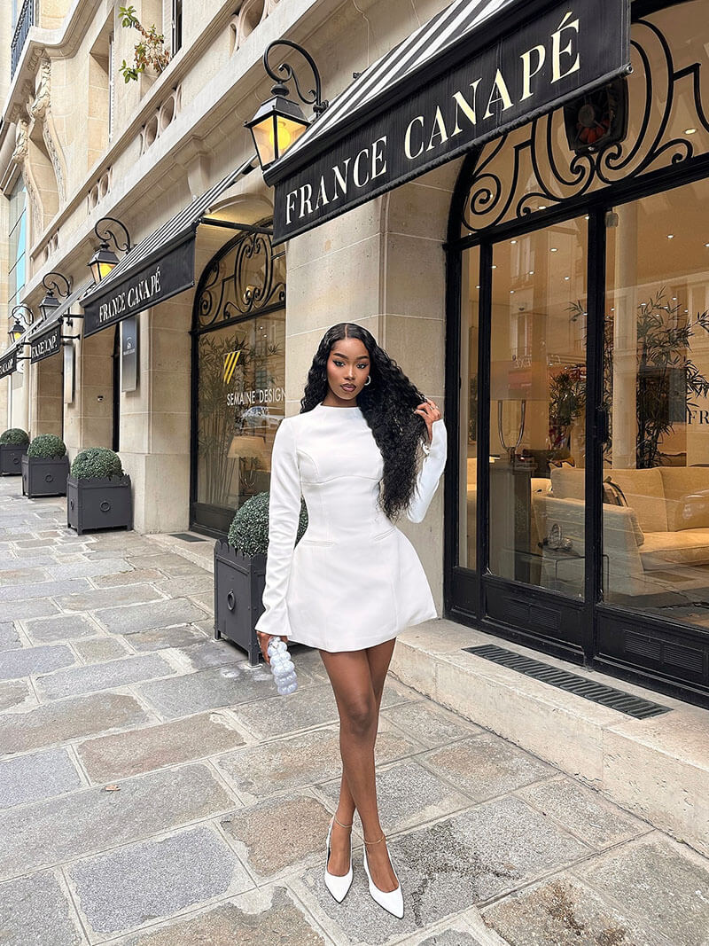 Elegante Elysia Mini-jurk