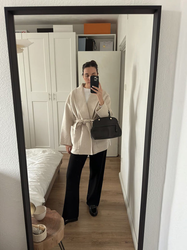 Chic Mina - Knoop Jas