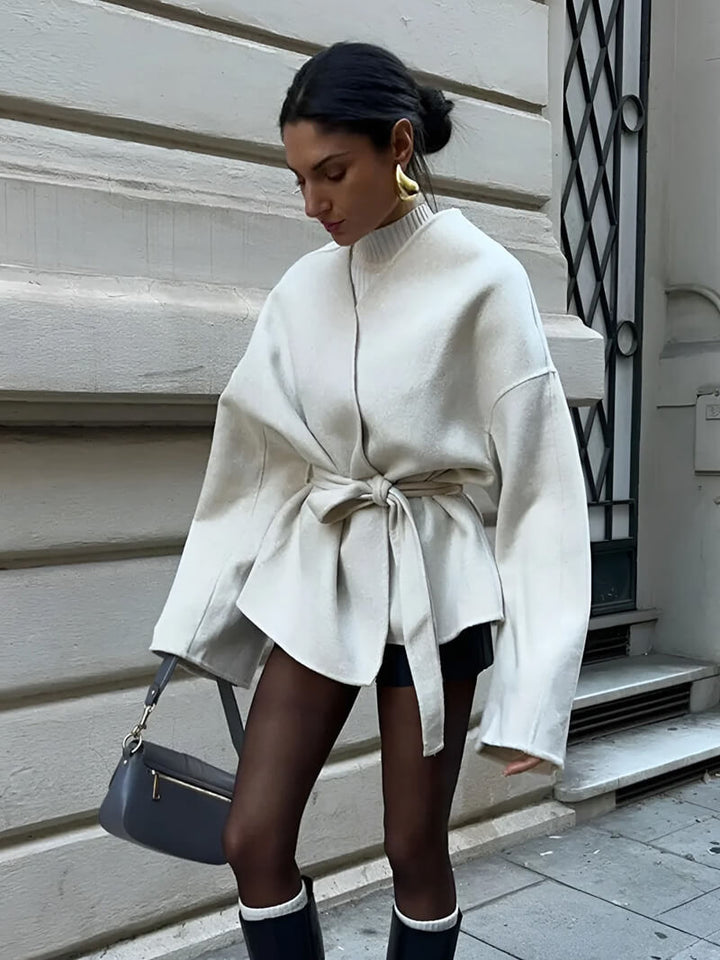 Chic Mina - Knoop Jas