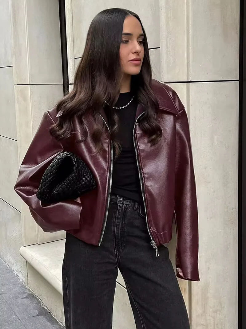 Mira - Elegante Leren Jas