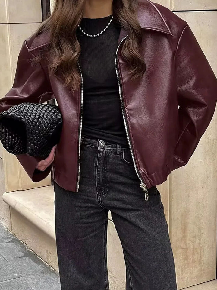 Mira - Elegante Leren Jas