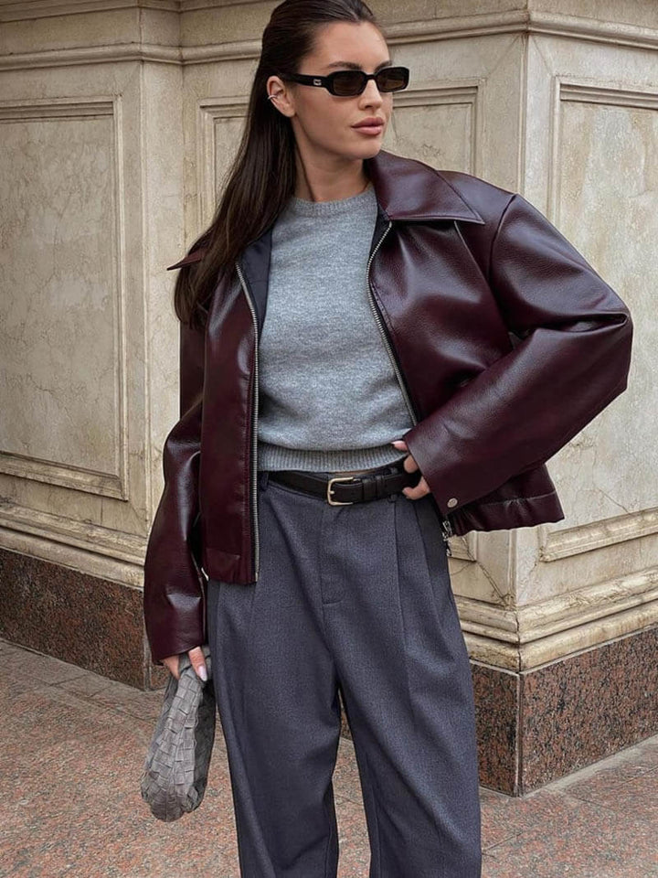 Mira - Elegante Leren Jas