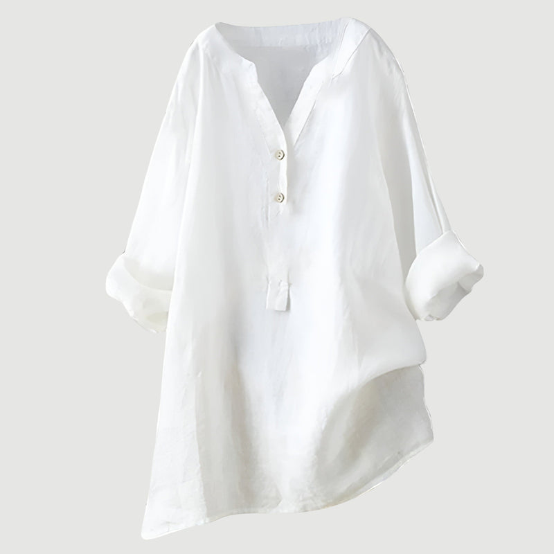 Zarina - Luxe Comfortabele Linnen Blouse