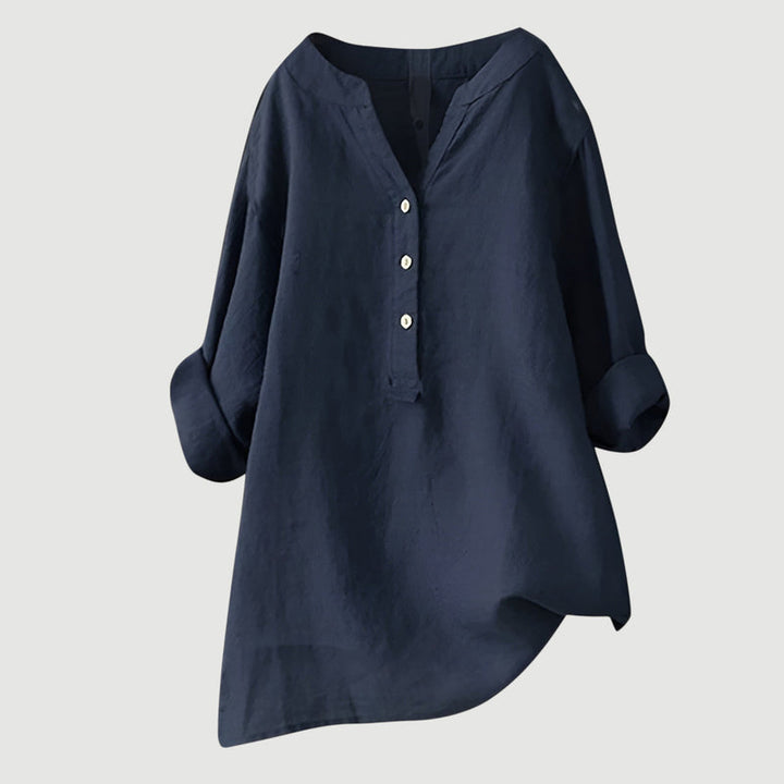 Zarina - Luxe Comfortabele Linnen Blouse
