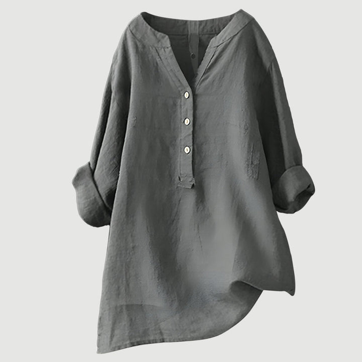 Zarina - Luxe Comfortabele Linnen Blouse