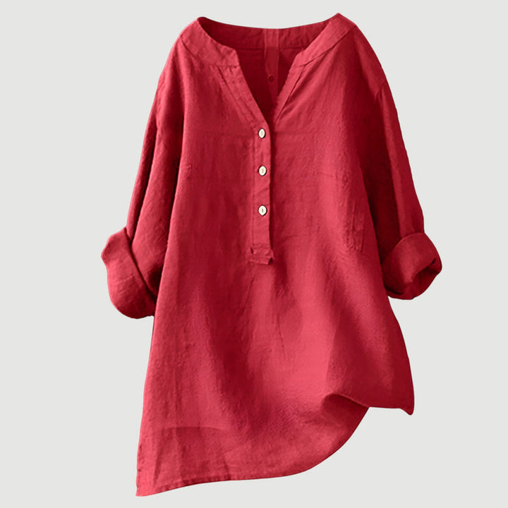 Zarina - Luxe Comfortabele Linnen Blouse
