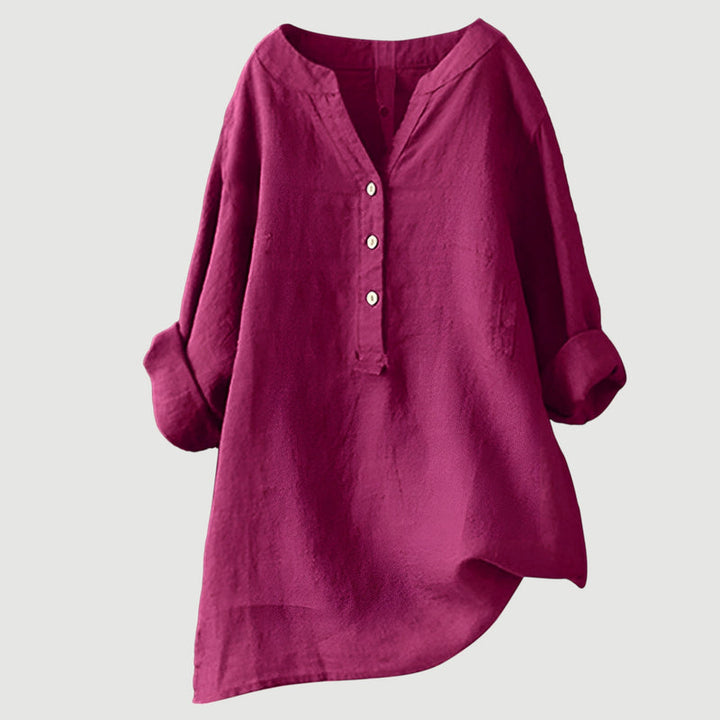 Zarina - Luxe Comfortabele Linnen Blouse