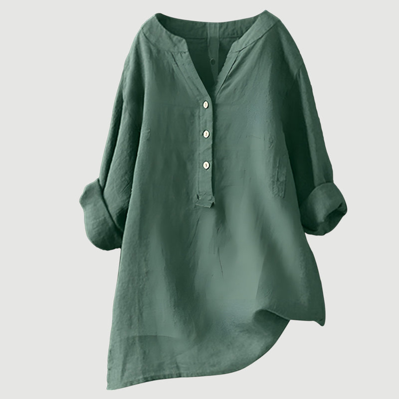 Zarina - Luxe Comfortabele Linnen Blouse