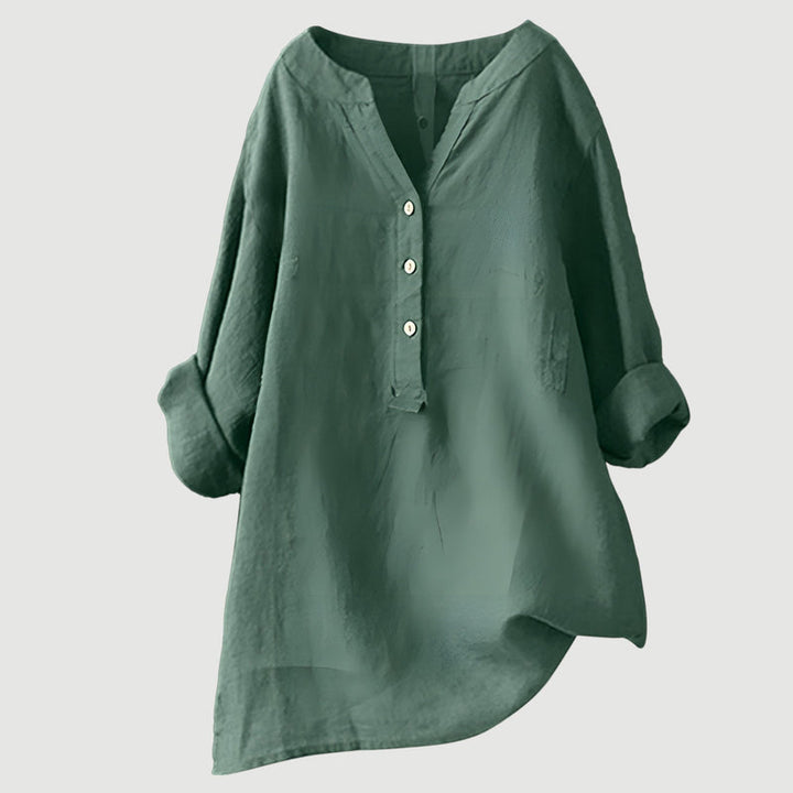 Zarina - Luxe Comfortabele Linnen Blouse