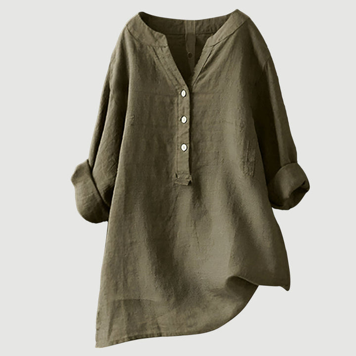 Zarina - Luxe Comfortabele Linnen Blouse
