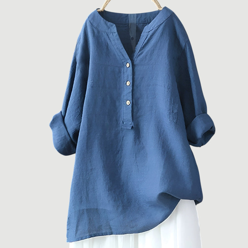 Zarina - Luxe Comfortabele Linnen Blouse