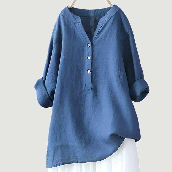 Zarina - Luxe Comfortabele Linnen Blouse