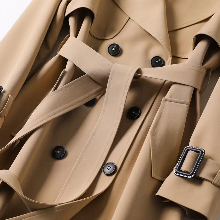 Emilia™ Chic Elegance Trench Coat